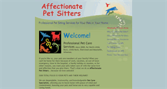 Desktop Screenshot of affectionatepetsitters.info