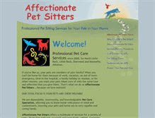 Tablet Screenshot of affectionatepetsitters.info